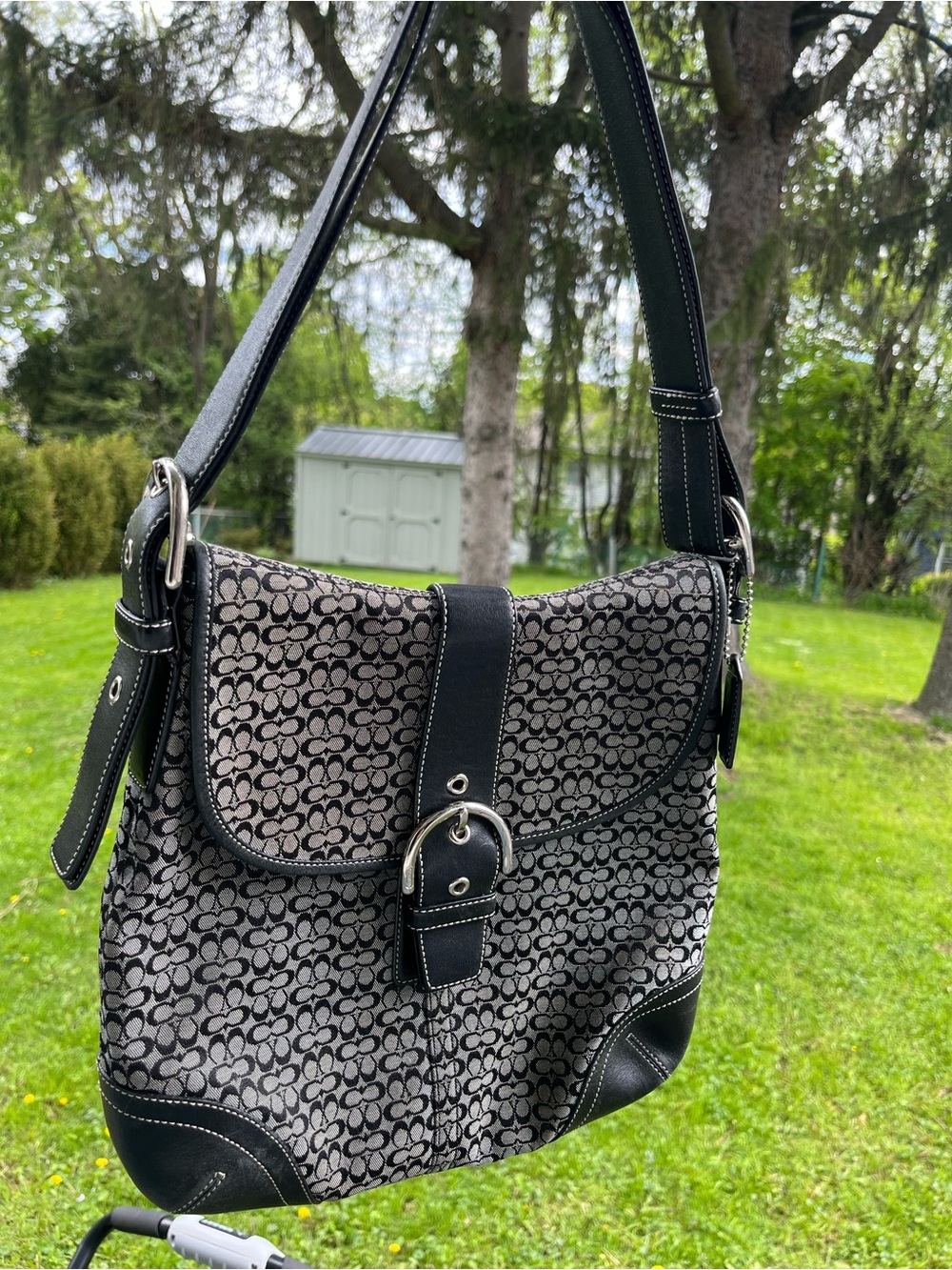 Coach soho crossbody Bag with Buckle Accent